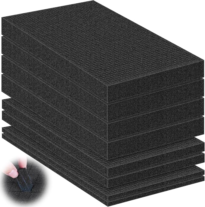8 Pcs Pick and Pluck Foam Sheets 3 Size Polyurethane Pick Apart Foam Inserts by MYFAMIREA