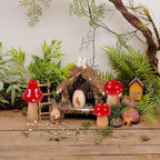 Kisangel 20pcs Mini Wood Mushrooms Wooden Trees Unpainted Little Pegs - Image 9