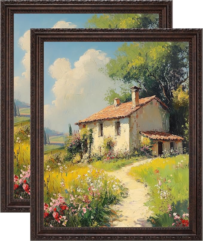 eletecpro 11x14 Vintage Picture Frame, Glass Cover, Horizontal or Vertical by eletecpro