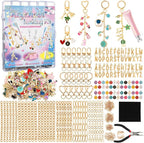 Zefy 552Pcs Charms Lip Gloss Keychain Making Kit, Including 214 Charms 24 Key by Zefy