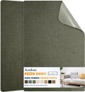 Azobur Couch Patch Repair Fabric,Microfiber Fabric, Self-Adhesive, for Sofa Repair and Upholstery, 2 Pieces, 9.5 x 11 inches (Olive Green)
