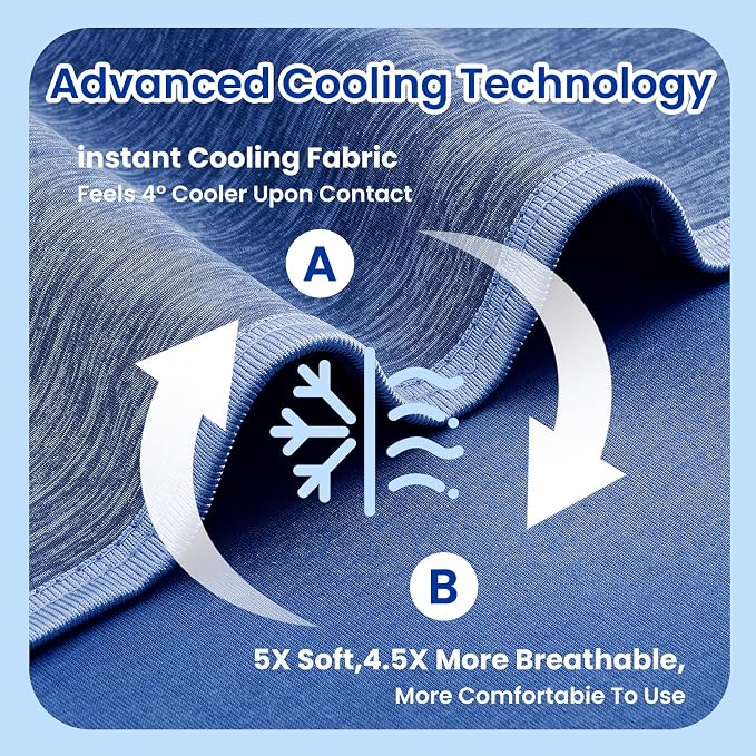 Topcee Cooling Blanket for Night Sweats Absorbs Heat to Keep Adults, Children - Image 5