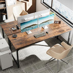 Huuger Computer Desk, 70 Inch Office Desk, Gaming Desk - Image 2