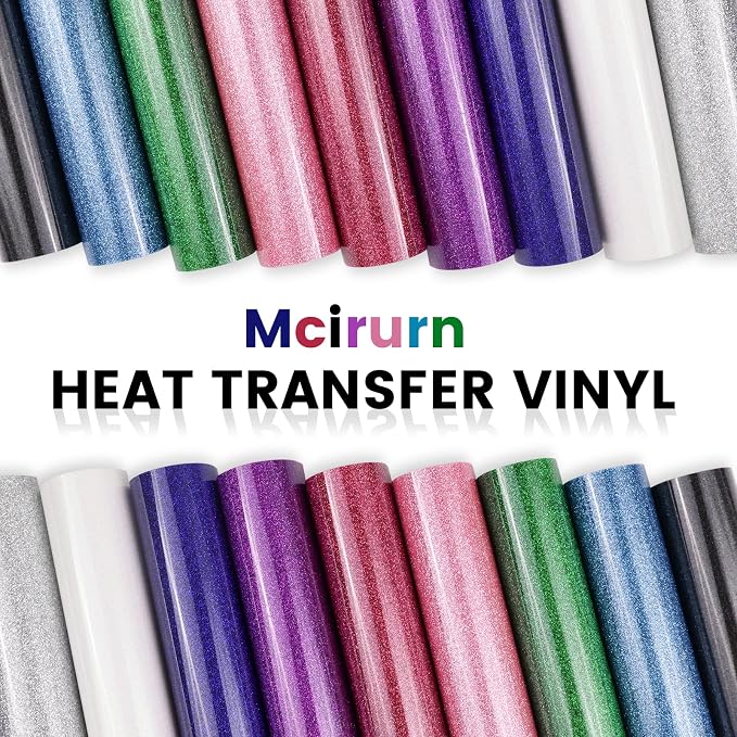Glitter HTV Heat Transfer Vinyl, Sparkle HTV Compatible - Image 4