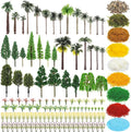 Sureio 130 Pcs Diorama Supplies Kit Include 121 Miniature Trees 1.2-7.48 Inch by Sureio