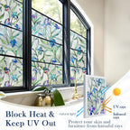 Coavas Stained Glass Window Film Privacy Static Cling - Image 6