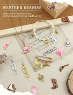 YETOOME 60pcs Western Cowboy & Cowgirl Charms - Image 5