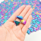 1.1lb Ceramic Mosaic Tiles, Mixed Colour Ceramic Mosaic Pieces - Image 5