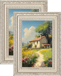 eletecpro 4x6 Vintage Picture Frame, Glass Cover, Horizontal or Vertical by eletecpro