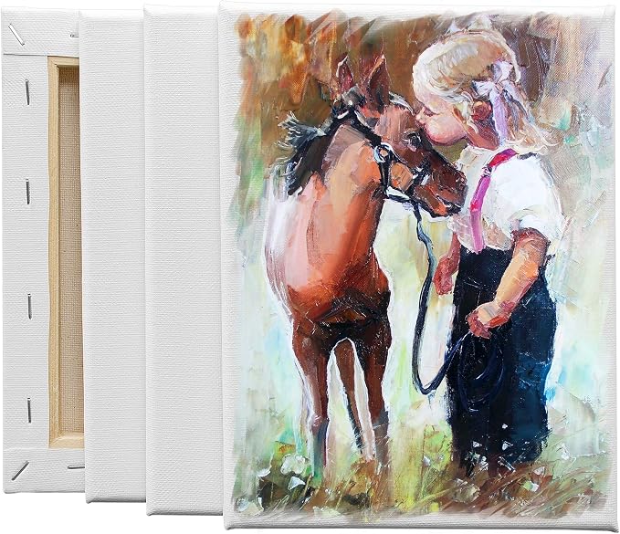 FIXSMITH Stretched Canvas- 6x8 Inch, Bulk Pack of 12, 100% Cotton, 5/8 Inch - Image 5