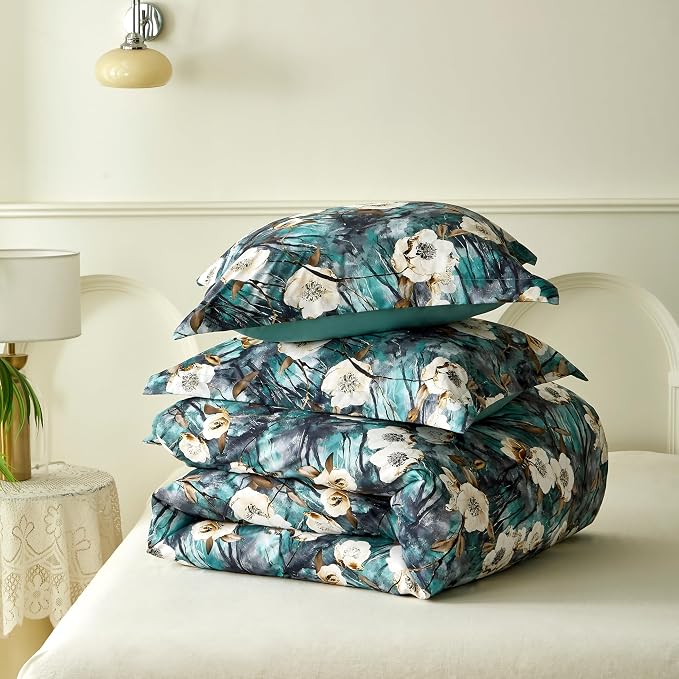 Cupocupa Duvet Cover Full Size Set Boho Floral Pattern Full Duvet Cover Set - Image 6