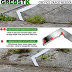 GREBSTK Crack Weeder Crevice Weeding Stainless Steel Sharp Lightweight Tool | - Image 5