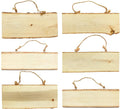 6-Pack Wood Signs Basswood Rectangle Plaque Wooden Slice by Cregugua