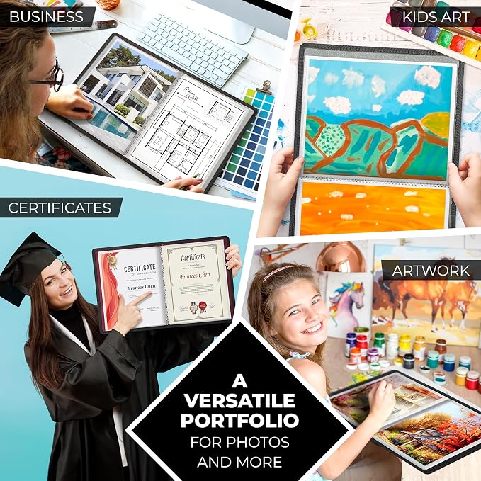 Dunwell Art Portfolio 8.5x11 Folder, Portfolio Binder - Image 5