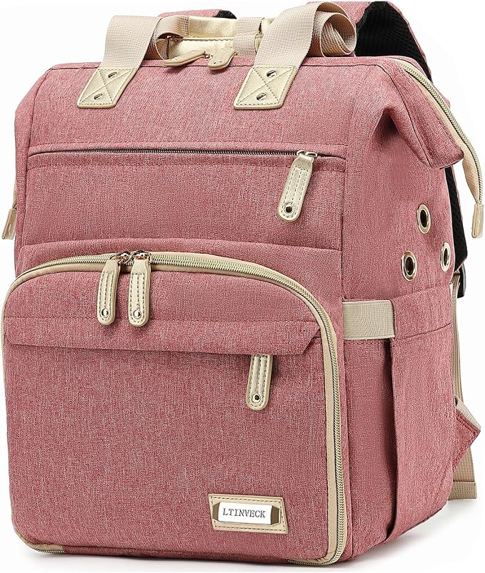 LTINVECK Knitting Bag Backpack, Yarn Storage Organizer Travel Crochet Bag by LTINVECKBackpack