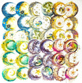 Yoksas 36Pcs Large Holographic Fantasy Moon Stickers by YOKSAS
