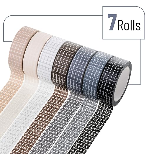 Mr. Pen- Washi Tape Set, 7 Rolls, 9 Yards/Roll | Washi Tape - Image 2