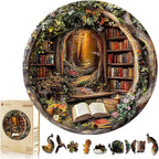KAAYEE Wooden Puzzles for Adults, 3D Visual Effect Tree House Library Wooden by KAAYEEDirect