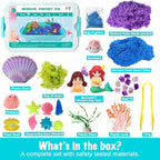 Carolart Mermaid Sensory Bin for Girls, Mermaid Toys, Ocean Sensory Kit | - Image 5