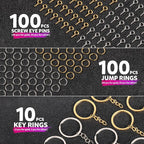 LEOBRO Hand Drill, Needle Nose Pliers, Keychain Making Kit, Jewelry Making - Image 7
