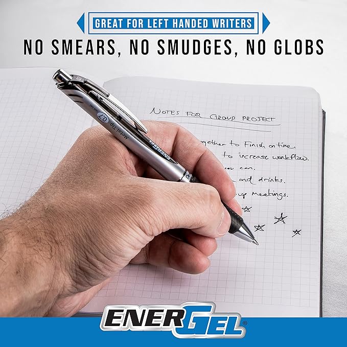 Pentel EnerGel RTX Retractable Liquid Gel Pens, Ultimate Writing Pens, Best - Image 5