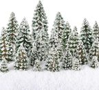 Skylety 35 Pieces Model Trees 6.3-1.2 Inch Mixed Miniature Trees Diorama by Skylety