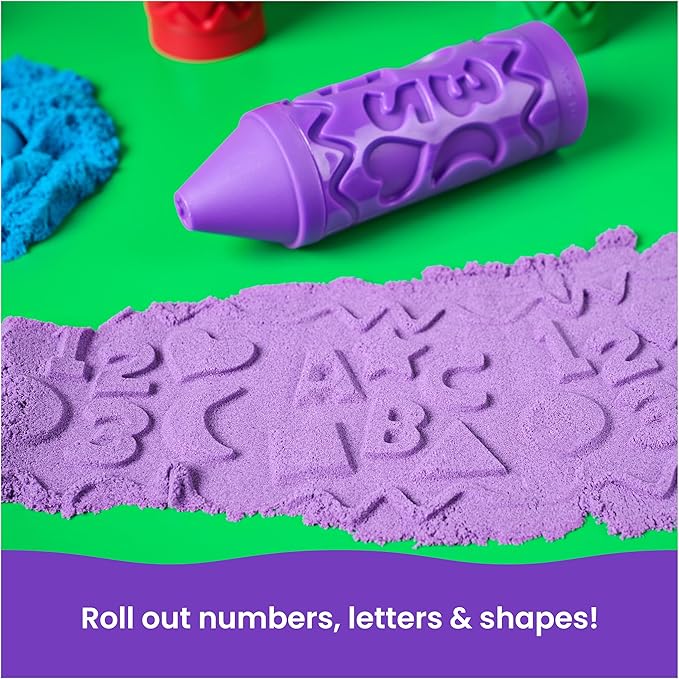 Kinetic Sand Stamp N' Roll Multipack, 12 oz Moldable Sand, Sensory Toys - Image 4