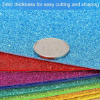 PATIKIL Pink Shiny EVA Glitter Foam Sheet 11 x 8 Inch 2mm Thick - Image 4