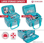 SINGER Sewing Accessories Organizer – Double Layer Portable Sewing Storage Bag - Image 2