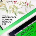 Arches Watercolor Pad, Cold Press, 9x12 inches, 12 Sheets - Image 3