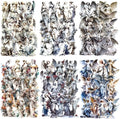 90Pcs Large Vintage Cherubs Angels Fairy Sculpture Art Scrapbook Sticker by YOKSAS