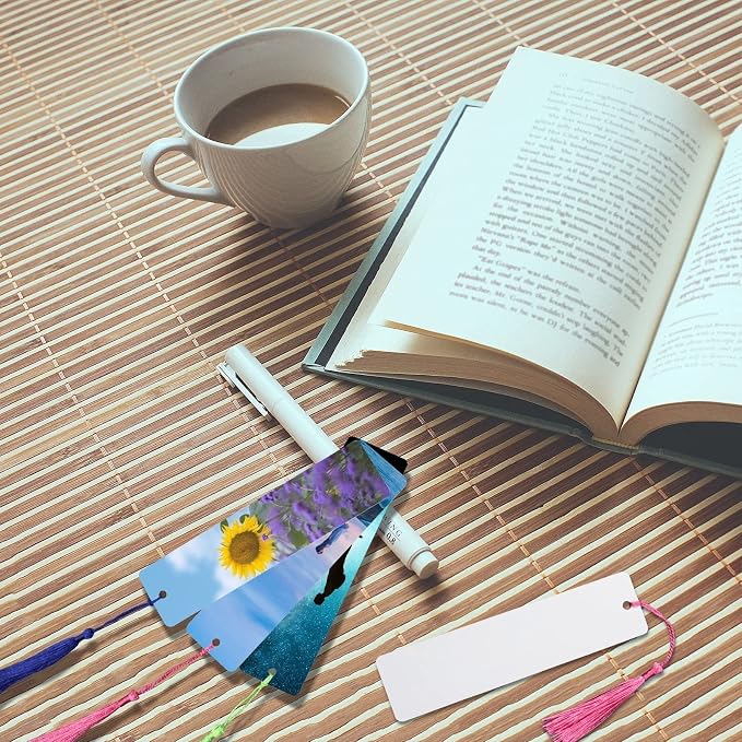 50 Pcs Sublimation Bookmark Blank Heat Transfer Aluminum Metal Bookmarks Bulk - Image 6