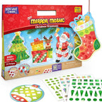 Imagimake Mirror Mosaic Christmas Kids Art Set | DIY Craft Kit | Foil Stickers by Imagimake