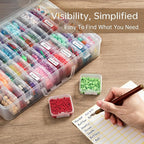Bead Organizer Box, 120 Pack Small Clear Storage Boxes - Image 3