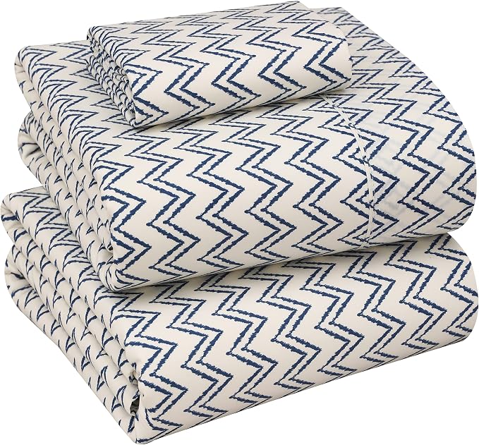 RUVANTI 100% Cotton Sheets – Twin XL Size Percale Bedding, Cooling & Breathable by Ruvanti