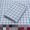 Pico Textiles 15 Yards Bolt Light Blue Tartan Plaid Flannel Fabric by PicoTextiles