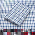 Pico Textiles 20 Yards Bolt Light Blue Tartan Plaid Flannel Fabric by PicoTextiles