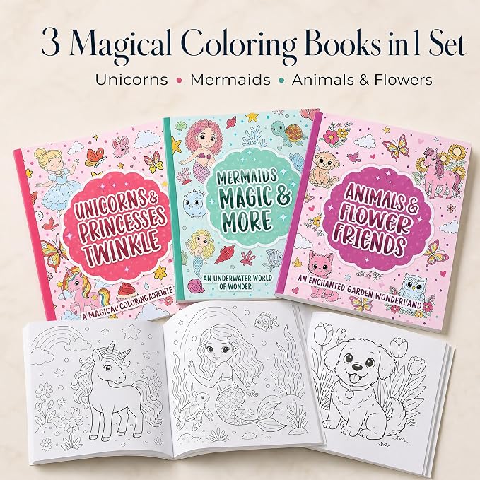 ZICOTO Fun Coloring Books for Kids Set of 3 - Image 7