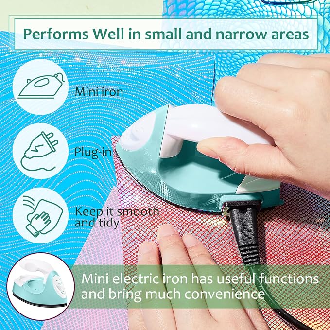 Honoson Mini Craft Iron Mini Heat Press Small Iron 3.93 x 2.36 x 2.76 in - Image 6