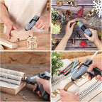 WORKPRO 3.6V Cordless Hot Glue Gun, Fast Preheating, Smart Power-Off, USB-C - Image 7