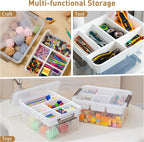 Citylife 17QT 2Packs Clear Craft Organizers and Storage Box - Image 6