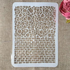 TIAMECH A4 Reusable Stone Brick Stencil - Image 2