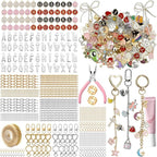 Grnheat 700 Pcs Charms Lip Gloss Keychain Making Kit by Grnheat