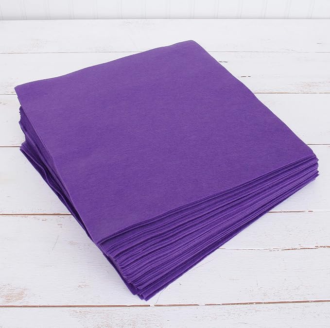 Threadart Purple Premium Felt Sheets by ThreadArt