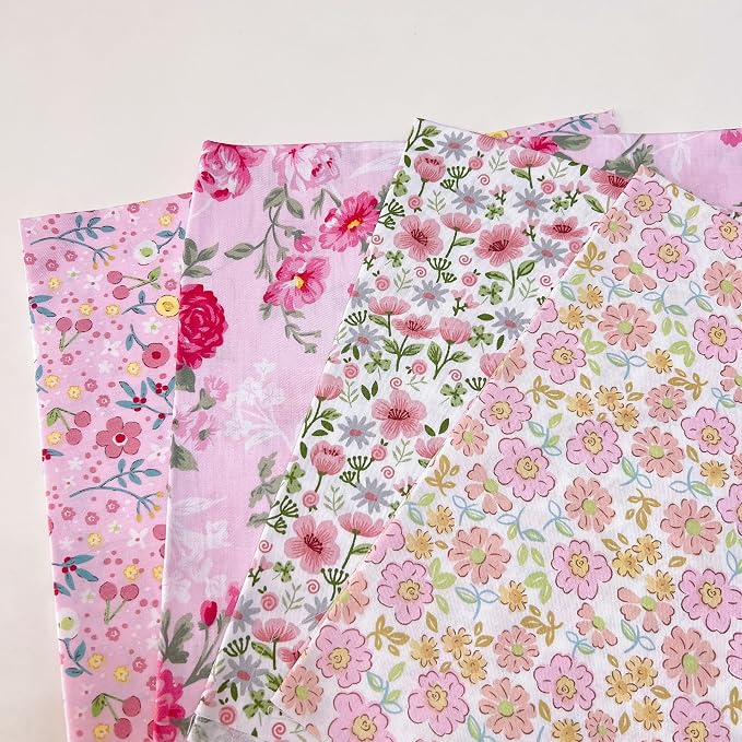 Cotton Fabric DIY Making Supplies Quilting Patchwork Fabric Fat Quarter Bundles - Image 4