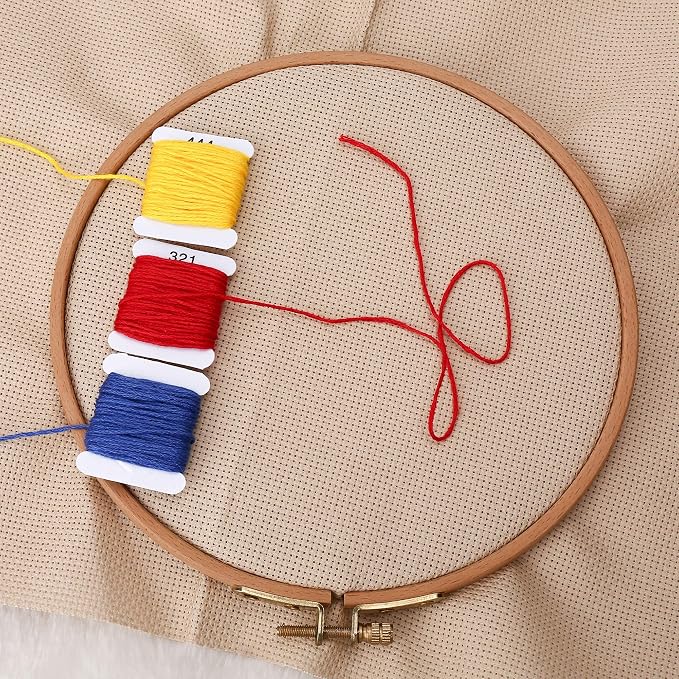 Aida Cloth 14 Count Cross Stitch Fabric, 19×28inch | 100%Cotton Even Grid - Image 3