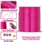 328 Feet Tarnish Resistant Copper Wires 28 Gauge/0.3mm Jewelry Craft Wires - Image 2