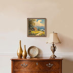 eletecpro 12x12 Vintage Picture Frame, Glass Cover, Bronze Gold, Wall Mount - Image 7