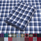 Pico Textiles 10 Yards Bolt Blue Tartan Plaid Flannel Fabric by PicoTextiles