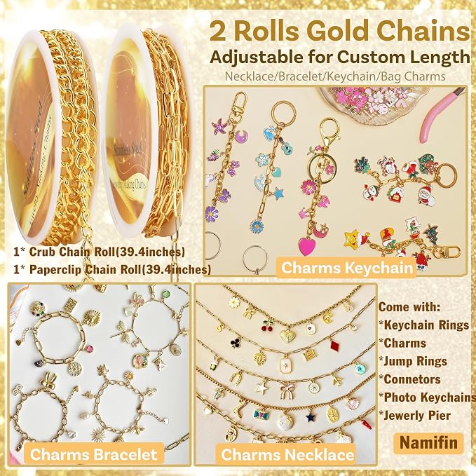 Namifin 384 Pcs Keychain Making Kit - Image 3